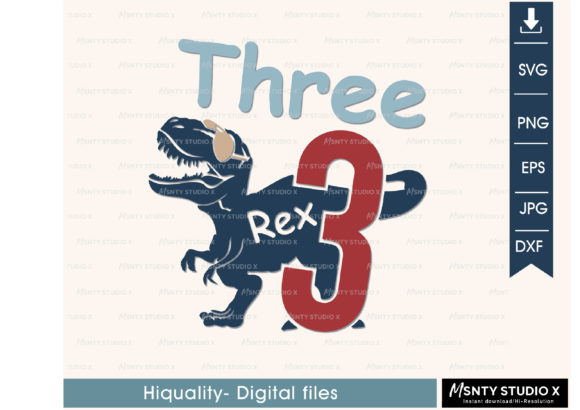 Download Three Rex Svg, Dinosaur Birthday Svg, - Dinosaur birthday svg Collection