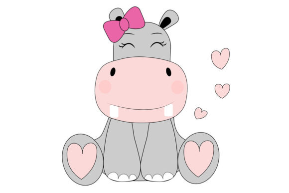 Download Hippo Svg, Baby Hippo Svg, Girl Hippo Sv - Premium Resources