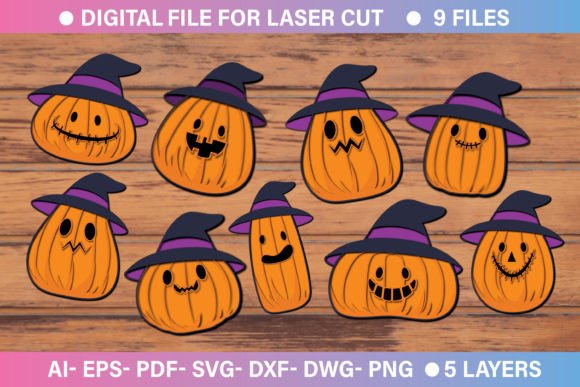 Download Halloween Pumpkin Paper Cut 3D SVG Bundle - 3d svg Collection