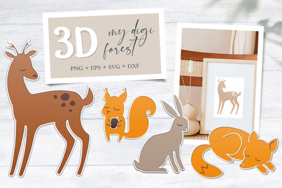 Download 3D Svg Bundle - My Digi Forest - Sublima - 3d svg Collection