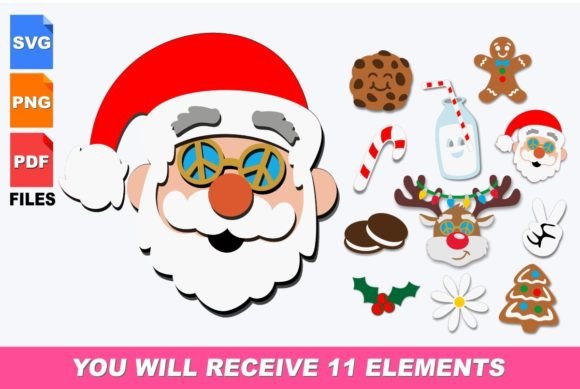 Download Groovy Christmas 3D SVG Bundle - 3d svg Collection