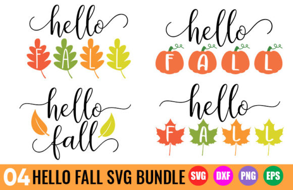 Download Hello Fall SVG Bundle - Fall Sign SVG - Fall sign Collection