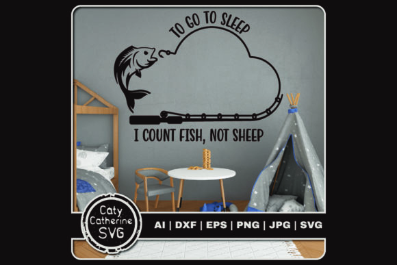 Download To Go to Sleep I Count Fish Not Sheep - Premium Resources